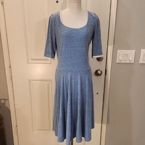 LuLaRoe Blue Midi Dress